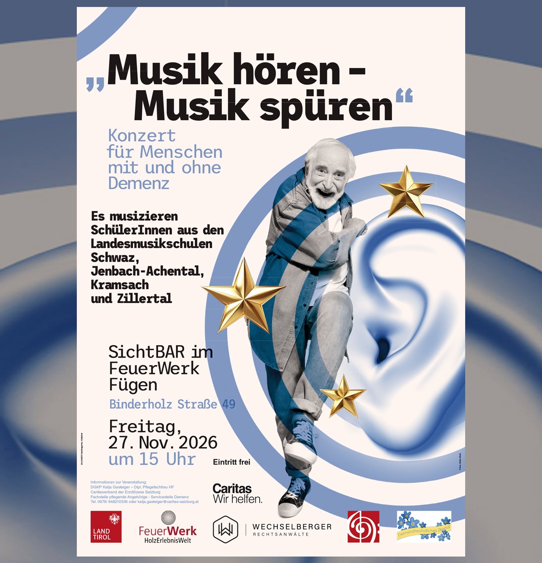 Plakat Musik hören - Musik spüren