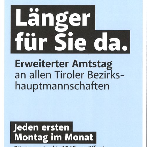 Plakat Erweiterter Amtstag