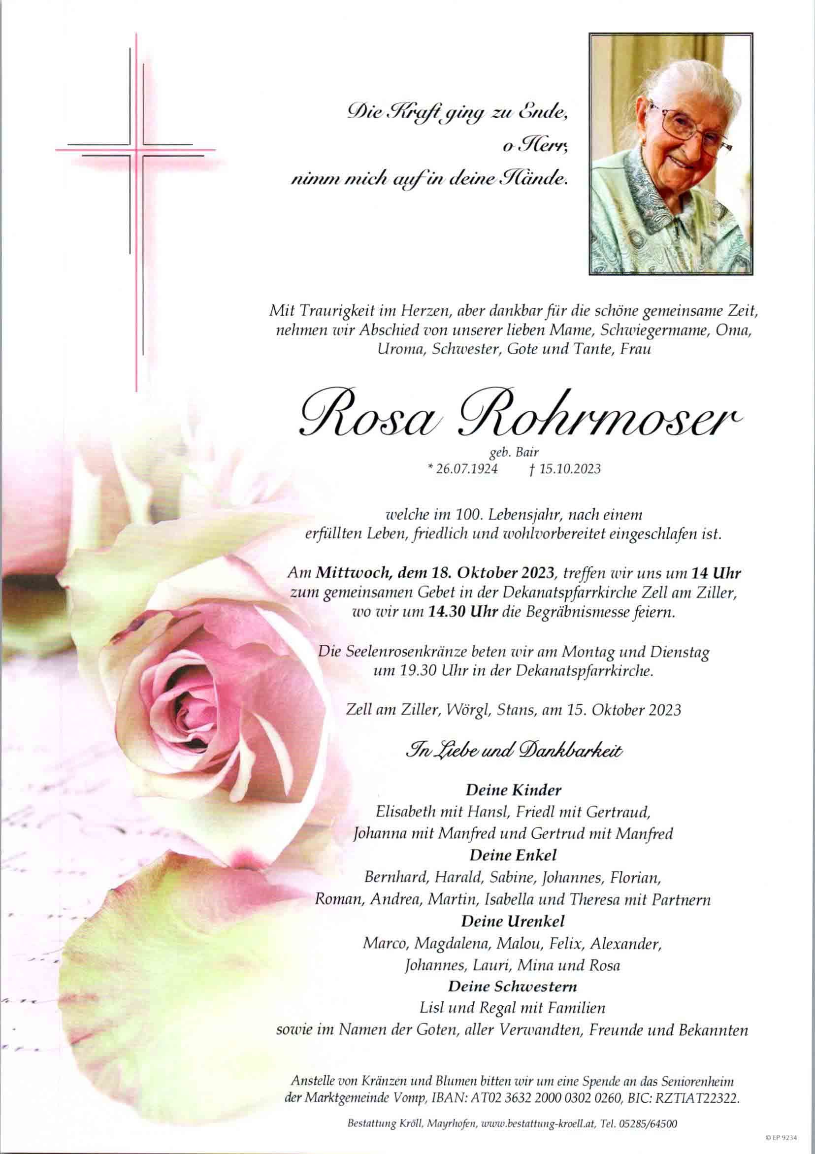 Rosa Rohrmoser